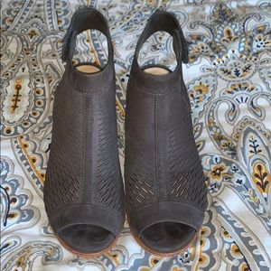 Vince Camuto Lavette Perforated Peep Toe Bootie